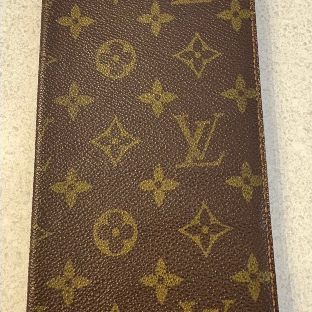 Authentic Louis Vuitton Checkbook Cover/ Long Wallet
